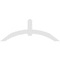 Ekena Millwork Archdale Architectural Grade PVC Gable Bracket, 84"W x 31 1/2"H x 2"D x 6"F, 9/12 Pitch GBP084X32X0206ARC00 - alternate 4